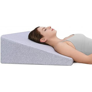 Bed Wedge Pillow with Memory Foam Top