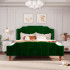 Queen Size Velvet Bed Frame Queen Size Velvet Bed Frame