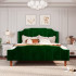 Queen Size Velvet Bed Frame Queen Size Velvet Bed Frame