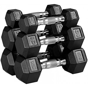 Dumbbell Set Rubber Encased