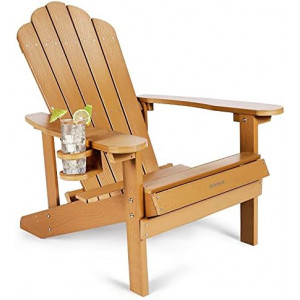 Adirondack Chair Weather Resistant with Cup Holder