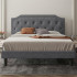 Upholstered Full Size Platform Bed Frame Upholstered Full Size Platform Bed Frame