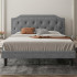 Upholstered Queen Size Platform Bed Frame Upholstered Queen Size Platform Bed Frame