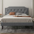 Upholstered Queen Size Platform Bed Frame Upholstered Queen Size Platform Bed Frame