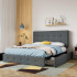 Upholstered Full Size Platform Bed Frame with Adjustable Headboard and 4 Drawers Upholstered Full Size Platform Bed Frame with Adjustable Headboard and 4 Drawers