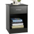 Black Nightstand with Drawer Black Nightstand with Drawer
