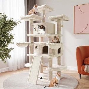 68 Inches Multi-Level Large Cat Tree 
