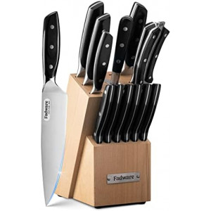 Kitchen Knife Set with Block