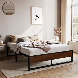 14'' Full Size Metal Platform Bed Frame