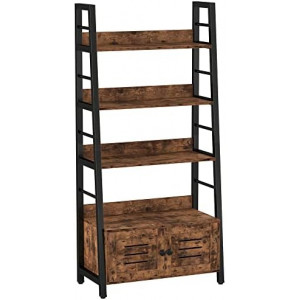 Bookshelf with Louvered Doors