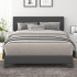 King Size Upholstered Platform Bed Frame