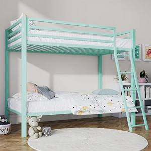 Twin Over Twin Metal Bunk Bed for Juniors