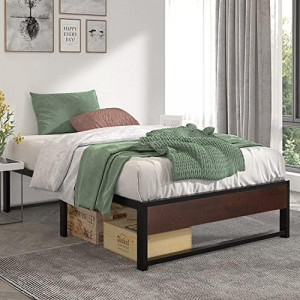 Twin Size 14 Inch Metal Platform Bed Frame