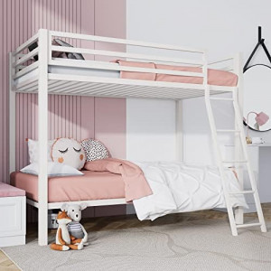 Twin Over Twin Metal Bunk Bed for Juniors