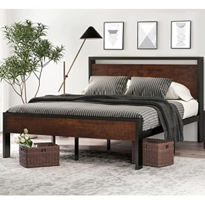 14 Inch Queen Size Metal Platform Bed Frame