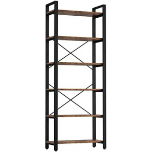  Bookshelf 6-Tier Ladder Shelf