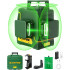 3D Laser Level, 147ft 3x360° Green Laser Level 3D Laser Level, 147ft 3x360° Green Laser Level