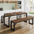 3-Piece Dining Table Set with 2 Benches 3-Piece Dining Table Set with 2 Benches