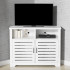 White Corner TV Stand White Corner TV Stand