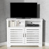 White Corner TV Stand White Corner TV Stand