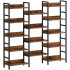Bookcases and Bookshelves Triple Wide 5 Tiers