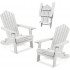 Folding Adirondack Chairs Set of 2