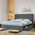 Upholstered King Platform Bed Frame Upholstered King Platform Bed Frame
