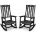 Patio Oversized Rocking Chair Set of 2 Patio Oversized Rocking Chair Set of 2