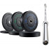 2 Inch Bumper Plates Set with 7-Foot Olympic Barbell 2 Inch Bumper Plates Set with 7-Foot Olympic Barbell