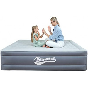 Odorless Air Mattress Queen with Built-in Pump