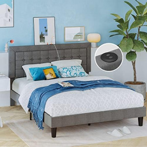  Queen Bed Frame with USB Ports