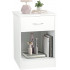 White Nightstand with Drawer White Nightstand with Drawer