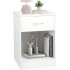 White Nightstand with Drawer White Nightstand with Drawer