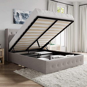 Full Size Lift Up Storage Bed