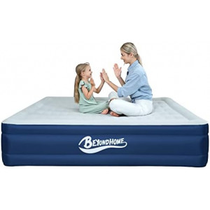 PVC-Free Air Mattress Queen with Built-in Pump