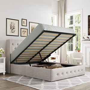  Queen Size Lift Up Storage Bed