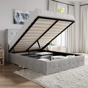Queen Size Lift Up Storage Bed