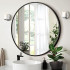 32 Inch Black Round Mirror 32 Inch Black Round Mirror