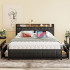 Queen Bed Frame with Storage Drawers Headboard & Footboard Queen Bed Frame with Storage Drawers Headboard & Footboard
