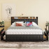 Queen Bed Frame with Storage Drawers Headboard & Footboard Queen Bed Frame with Storage Drawers Headboard & Footboard