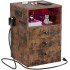 Nightstand with Charging Station and 3 Drawers Nightstand with Charging Station and 3 Drawers