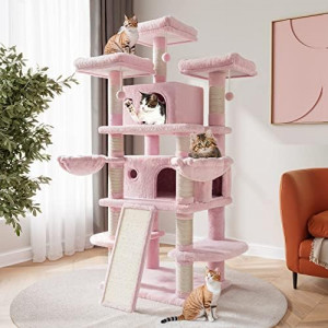 68 Inches Multi-Level Large Cat Tree