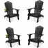 Oversized Adirondack Chairs Set of 4 Oversized Adirondack Chairs Set of 4