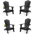 Oversized Adirondack Chairs Set of 4 Oversized Adirondack Chairs Set of 4