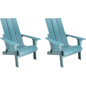 Folding Adirondack Chair (2, Blue)