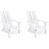 Folding Adirondack Chair (2, White) Folding Adirondack Chair (2, White)