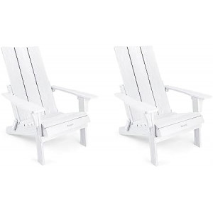 Folding Adirondack Chair (2, White)
