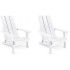 Folding Adirondack Chair (2, White) Folding Adirondack Chair (2, White)