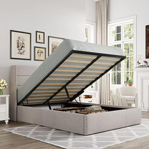 Queen Size Lift Up Storage Bed