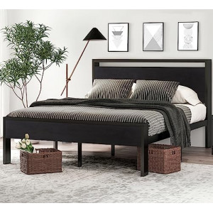 14 Inch Queen Size Metal Platform Bed Frame